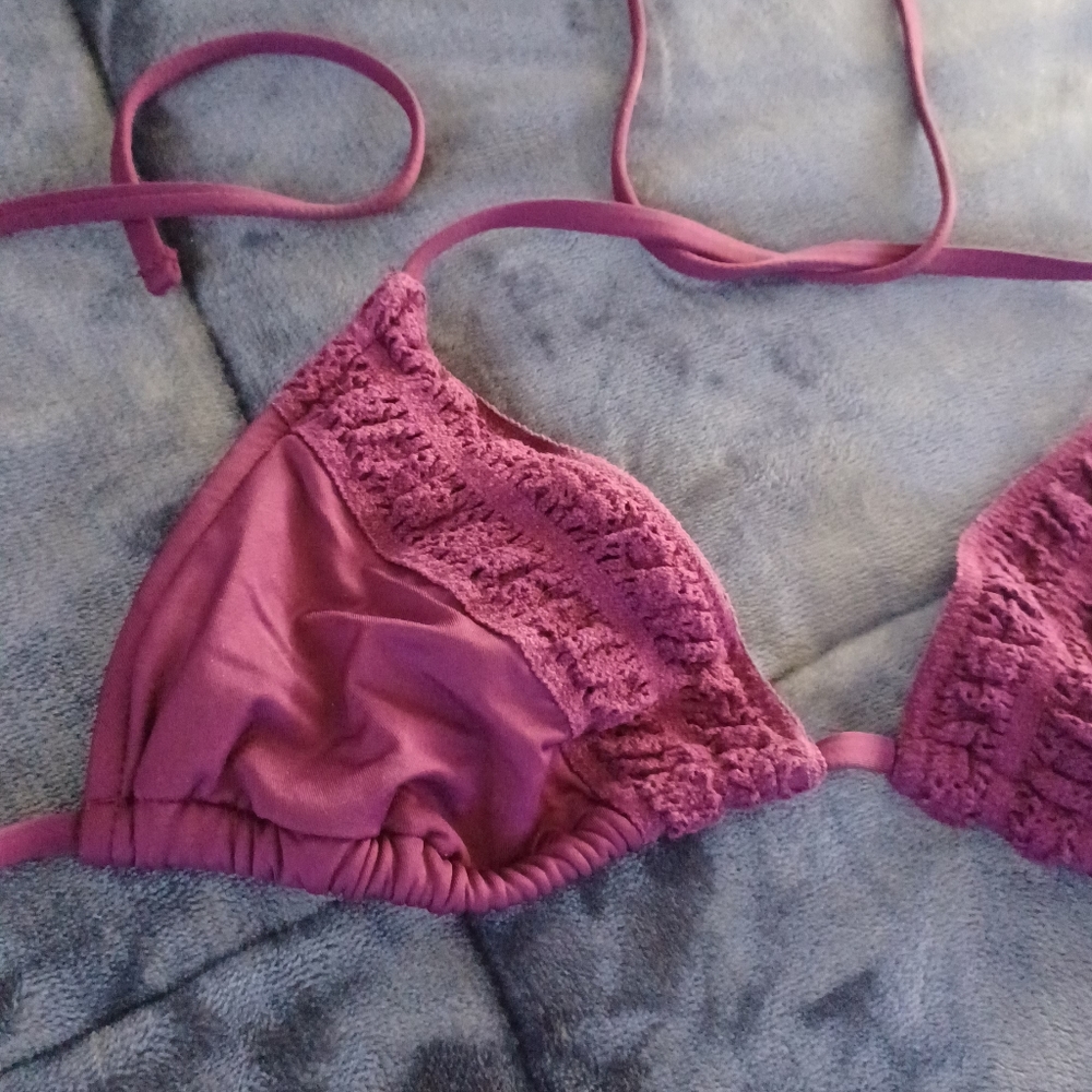 BOGO $5 and under. Triangle string bikini top.